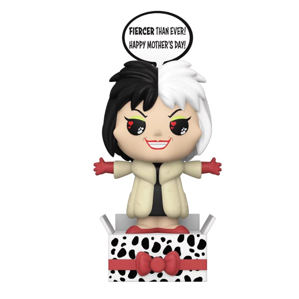 Funko POPsies Disney Villains Cruella De Vil Pop-Up Greetings Figure Mothers Day